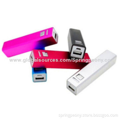 Travel 2,200mAh Mobile Power Bank with 5V DC/0.6A Input